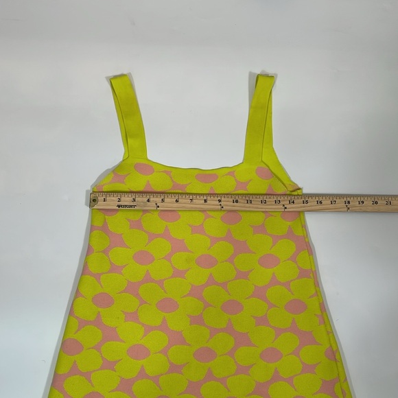 Zara Mini Dress size M Colorful Flower Print Knit Aline Tank Dress - Picture 10 of 13